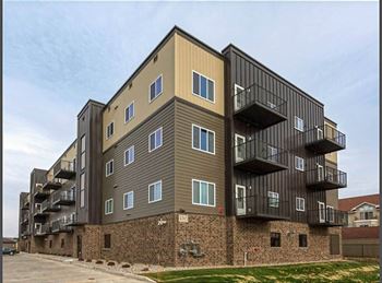 A building with a lot of windows and balconies